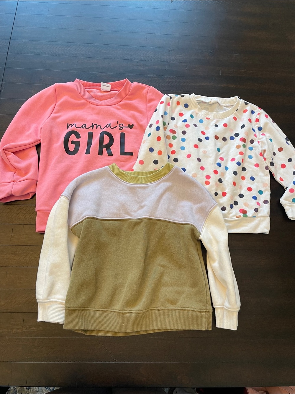 ❤️5/$20 Toddler Girl Sweatshirt Lot